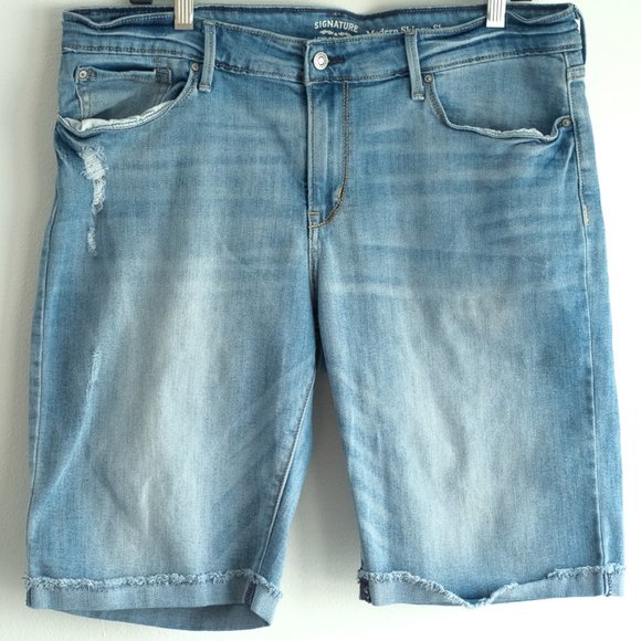 signature levi strauss modern skinny shorts